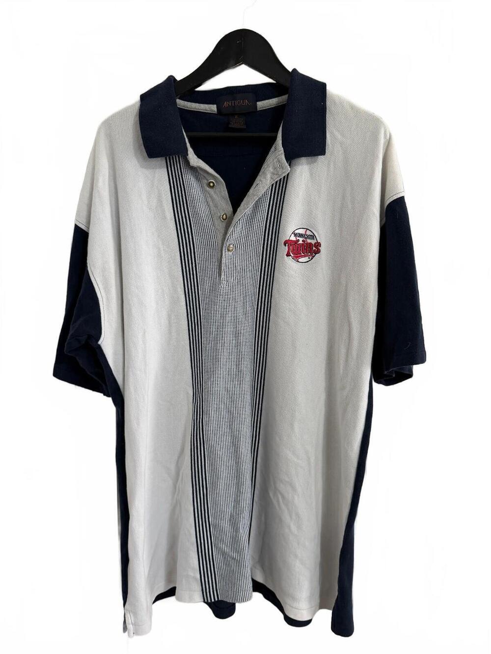 Vintage Minnesota Twins Striped Polo Size XL